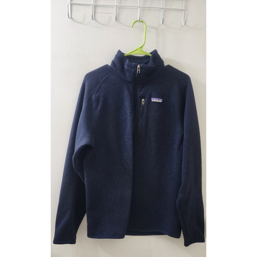 Patagonia Better Sweater 1/4 Zip Fleece Pullover New Navy Womens Medium 25523